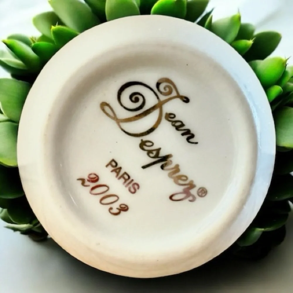 Jean Desprez Bal a Versailles 2003 Porcelain Hinged Rare Vintage Trinket Egg - Picture 8 of 9